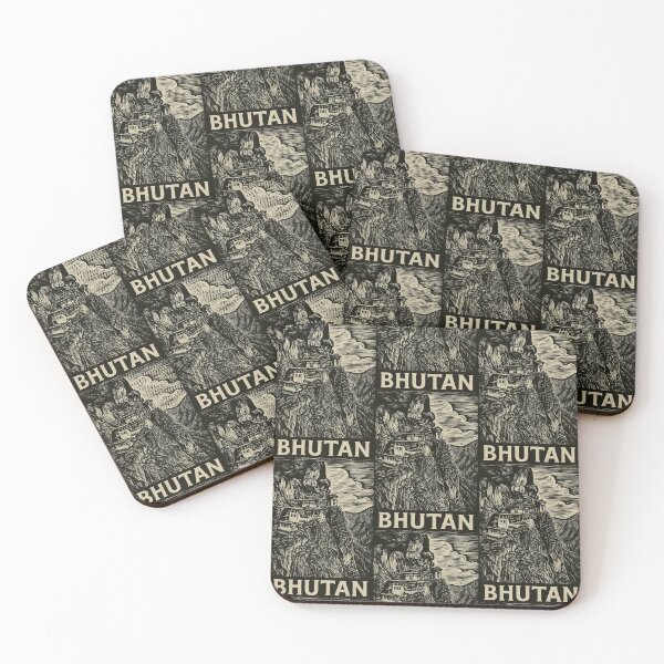 Item preview, Bhutan Linocut Style  designed and sold by Thistle-TShop.