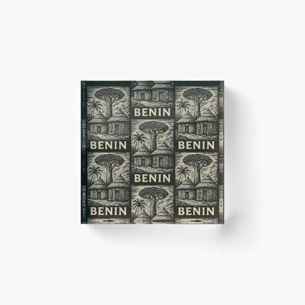 Item preview, Benin Linocut Style  designed and sold by Thistle-TShop.