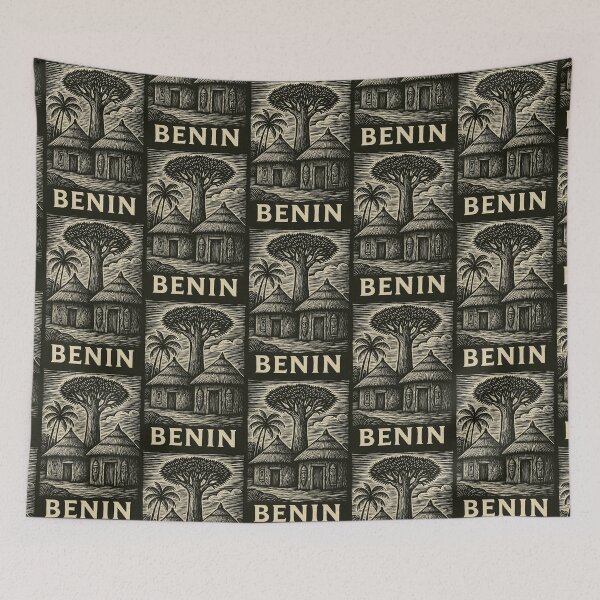 Item preview, Benin Linocut Style  designed and sold by Thistle-TShop.