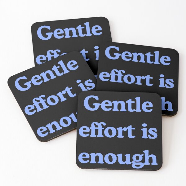Item preview, Gentle Effort Is Enough – Soft Motivation Quote for Burnout Recovery & Healing designed and sold by designbymahi.