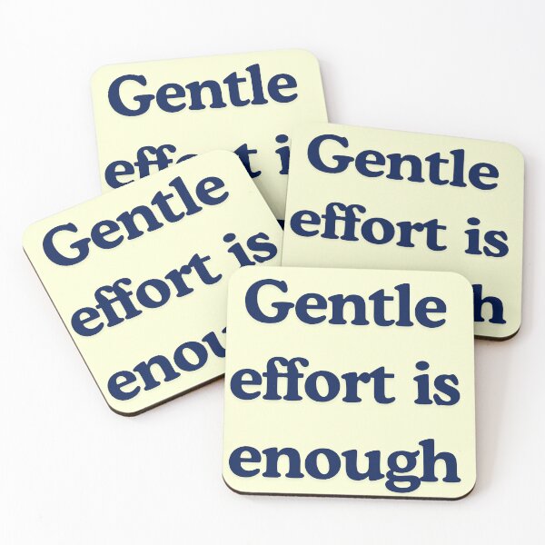 Item preview, Gentle Effort Is Enough – Soft Motivation Quote for Burnout Recovery & Healing designed and sold by designbymahi.