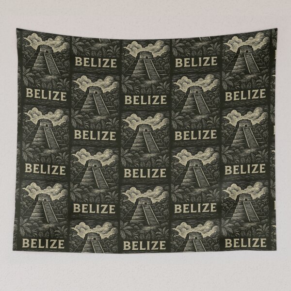 Item preview, Belize Linocut Style  designed and sold by Thistle-TShop.