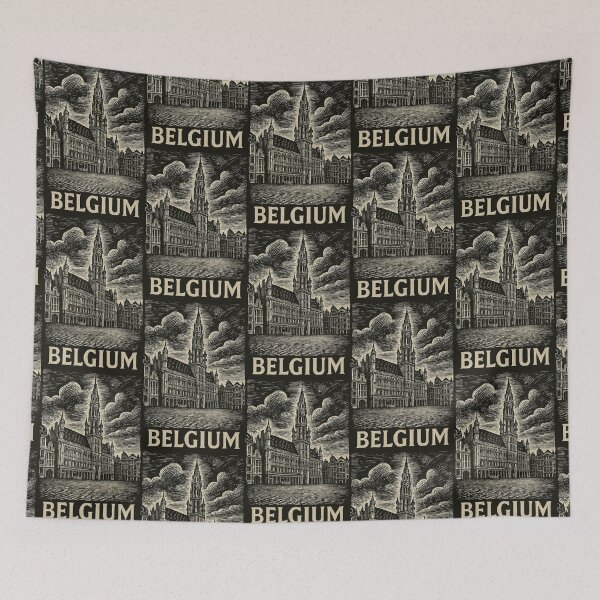 Item preview, Belgium Linocut Style  designed and sold by Thistle-TShop.