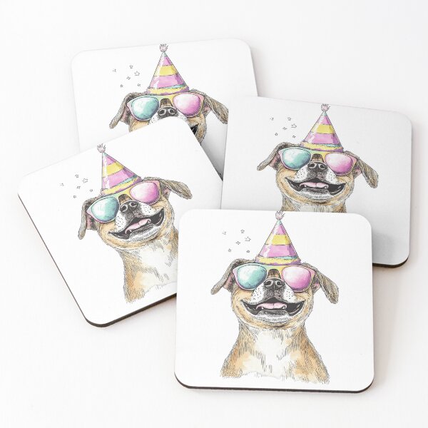 Item preview, Cute Dog Party Hat Sunglasses designed and sold by k3rstman1.