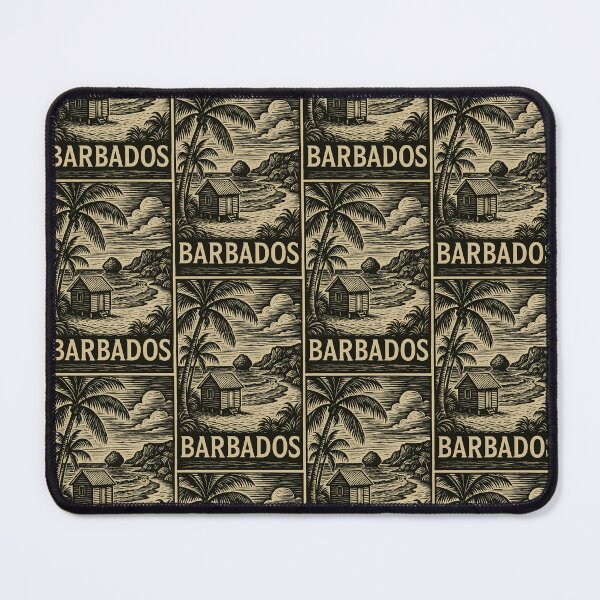 Item preview, Barbados Linocut Style  designed and sold by Thistle-TShop.