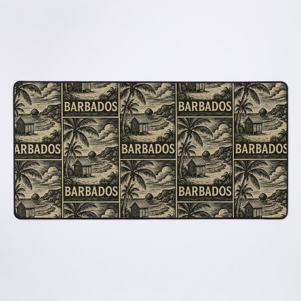 Item preview, Barbados Linocut Style  designed and sold by Thistle-TShop.