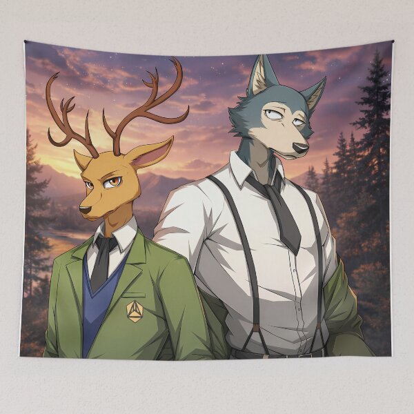 Item preview, Beastars - Louis & Legoshi  designed and sold by Bikash-A7.