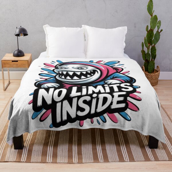 Item preview, No Limits Inside Motivational Typography Statement Screen Print Design designed and sold by NewUSShop.