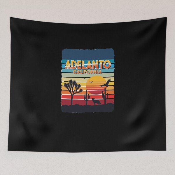 Item preview, Adelanto California CA Sunset Coyote Cactus designed and sold by PopStars1993.