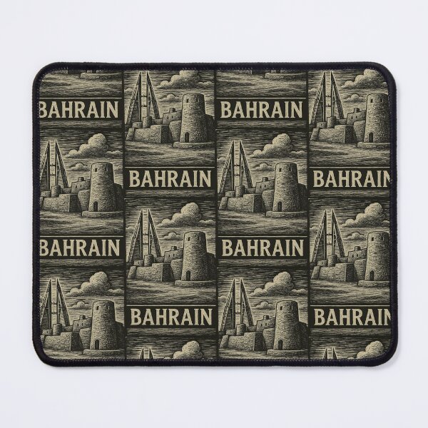 Item preview, Bahrain Linocut Style designed and sold by Thistle-TShop.