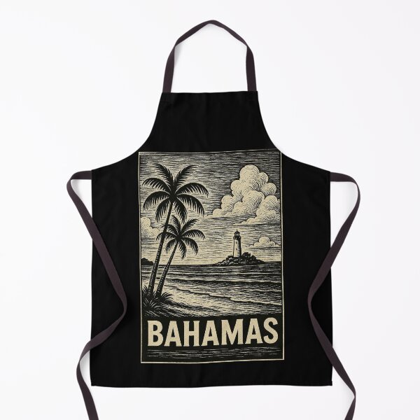 Artikelvorschau, Linolschnitt-Stil der Bahamas entworfen und verkauft von Thistle-TShop.