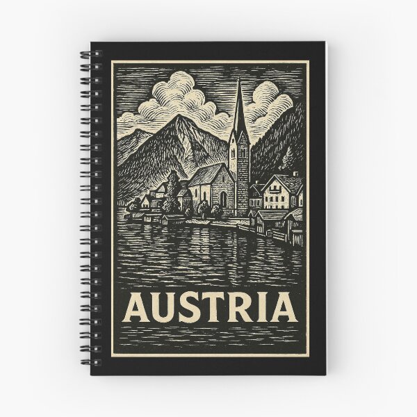 Item preview, Austria Linocut Style  designed and sold by Thistle-TShop.