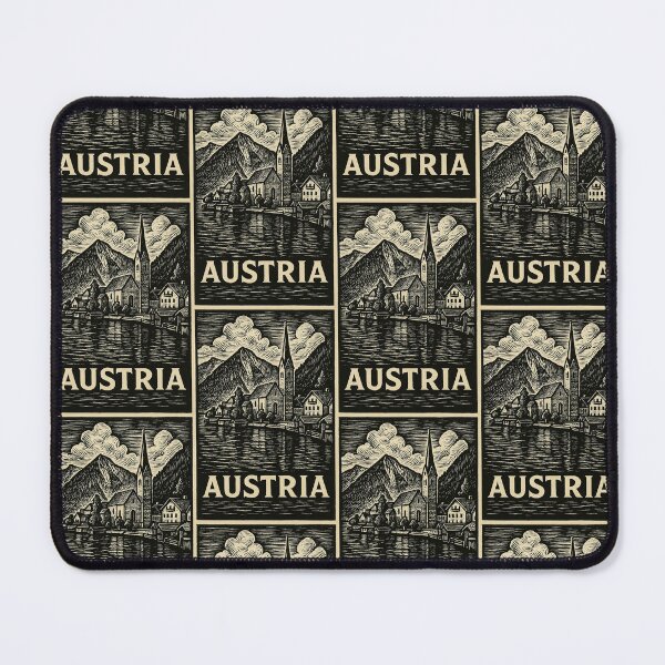 Item preview, Austria Linocut Style  designed and sold by Thistle-TShop.