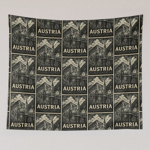 Item preview, Austria Linocut Style  designed and sold by Thistle-TShop.