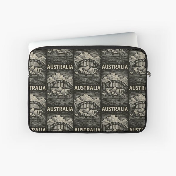 Item preview, Australia Linocut Style  designed and sold by Thistle-TShop.