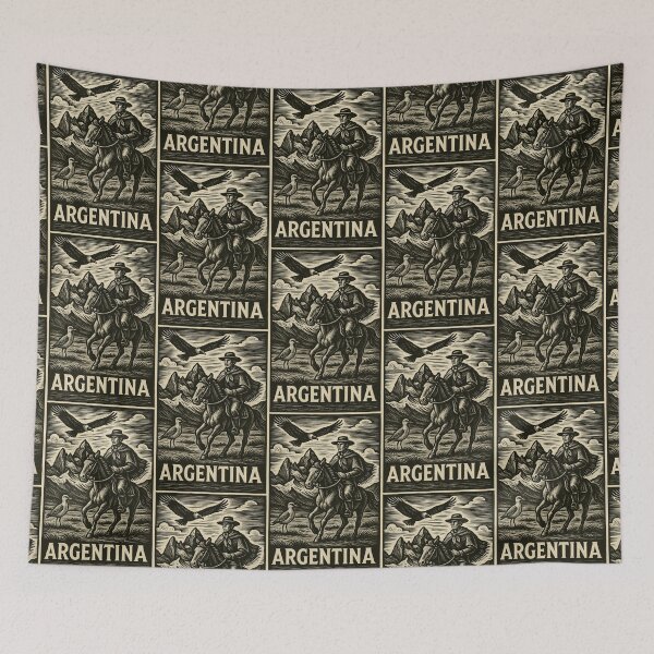 Item preview, Argentina Linocut Style  designed and sold by Thistle-TShop.