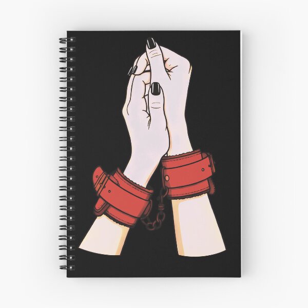 Item preview, Chained Red Leather Cuffs – Bound Hands BDSM Kink Art designed and sold by Hedon77.