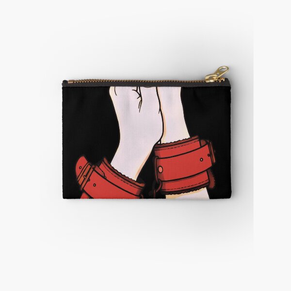 Item preview, Chained Red Leather Cuffs – Bound Hands BDSM Kink Art designed and sold by Hedon77.