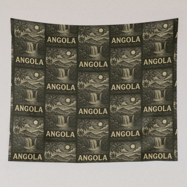 Item preview, Angola Linocut Style  designed and sold by Thistle-TShop.