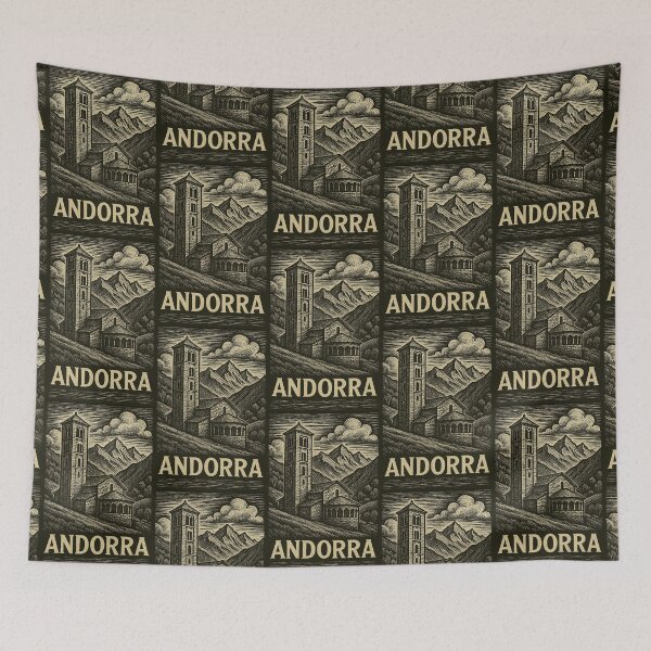 Item preview, Andorra Linocut Style  designed and sold by Thistle-TShop.