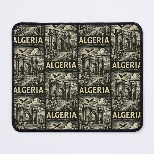Item preview, Algeria Linocut Style designed and sold by Thistle-TShop.