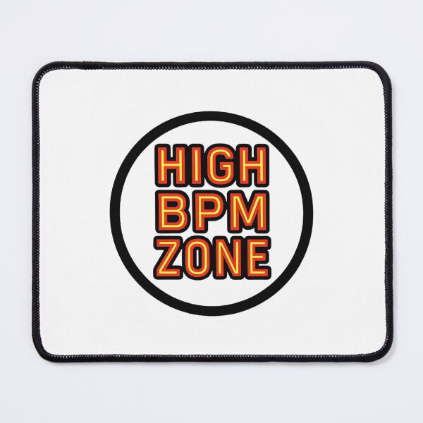 Item preview, High BPM Zone – Hardcore Rave Tempo Typography Design designed and sold by |TRSSHOP|.