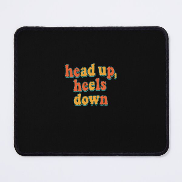 Item preview, Retro Head Up Heels Down Colorful Typography designed and sold by PopStars1993.