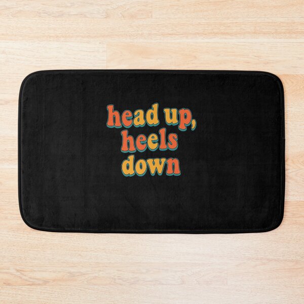 Item preview, Retro Head Up Heels Down Colorful Typography designed and sold by PopStars1993.
