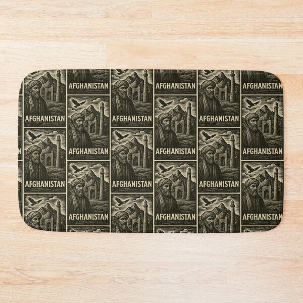 Item preview, Afghanistan Linocut Style  designed and sold by Thistle-TShop.