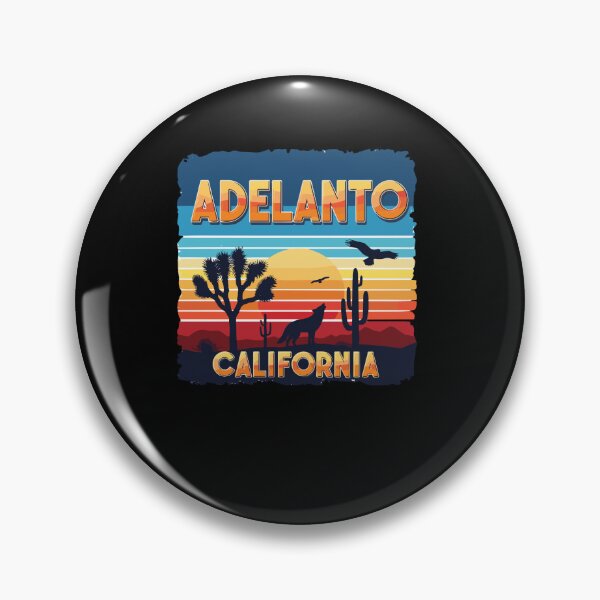 Item preview, Adelanto California CA Sunset Coyote Vulture Cactus Desert Californian designed and sold by PopStars1993.