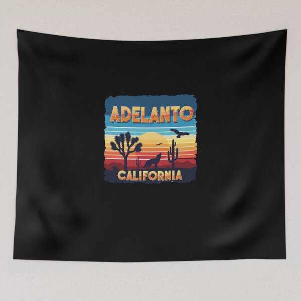 Item preview, Adelanto California CA Sunset Coyote Vulture Cactus Desert Californian designed and sold by PopStars1993.