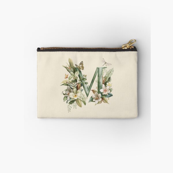 Item preview, Elegant Botanical Letter M Monogram – Floral Orchid & Butterfly Illustration | Nature-Inspired Aesthetic Decor designed and sold by AmenAlways.
