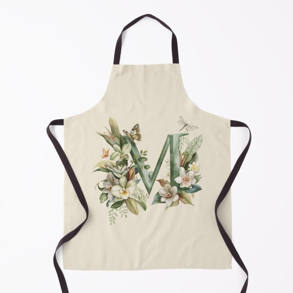 Item preview, Elegant Botanical Letter M Monogram – Floral Orchid & Butterfly Illustration | Nature-Inspired Aesthetic Decor designed and sold by AmenAlways.