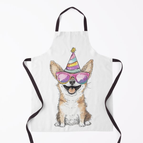 Item preview, Cute Corgi Dog Party Hat Sunglasses designed and sold by k3rstman1.