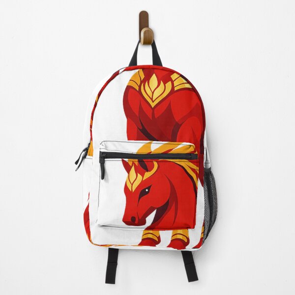 Item preview, Regal Fire Horse Zodiac Warrior – Red and Gold Flame Stallion Art designed and sold by Vendeloc.