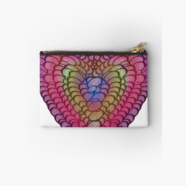 Item preview, Hypnotic Rainbow Scalloped Heart | Abstract Love Art designed and sold by HopeAndHustle.