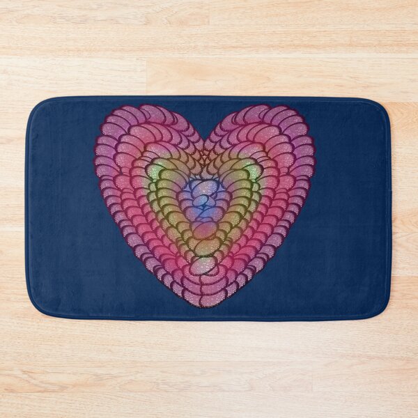 Item preview, Hypnotic Rainbow Scalloped Heart | Abstract Love Art designed and sold by HopeAndHustle.