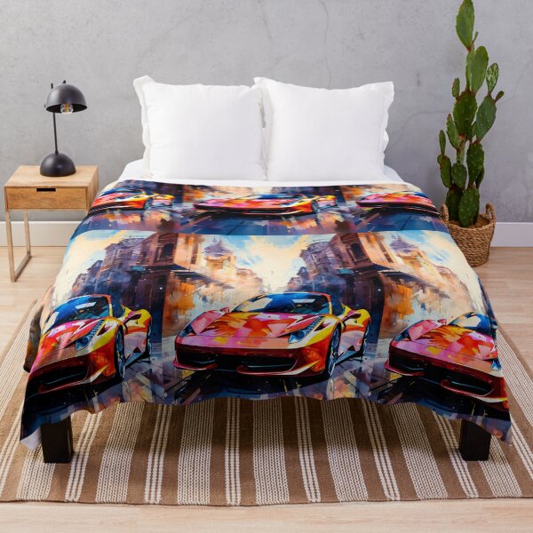 Item preview, Artistic Watercolor Illustration Of Red Italian Racing Car designed and sold by RevUpDesign.