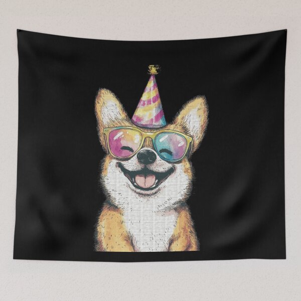 Item preview, Cute Corgi Party Dog Sunglasses designed and sold by k3rstman1.