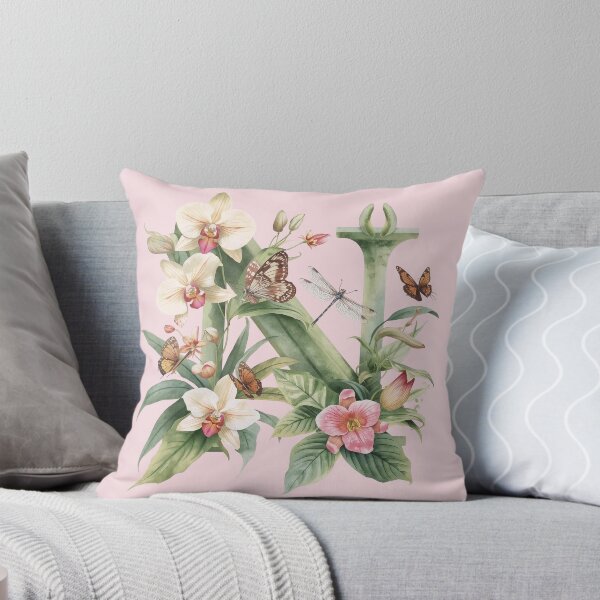 Item preview, Elegant Botanical Letter N Monogram – Floral Orchid & Butterfly Illustration | Nature-Inspired Aesthetic Decor designed and sold by AmenAlways.