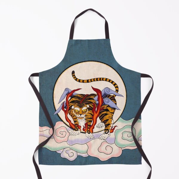 Item preview, Lunar Guardian: The Golden Flying Tiger and the Silver Moon designed and sold by QamarART Paintings.