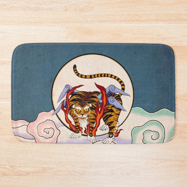 Item preview, Lunar Guardian: The Golden Flying Tiger and the Silver Moon  designed and sold by QamarART Paintings.