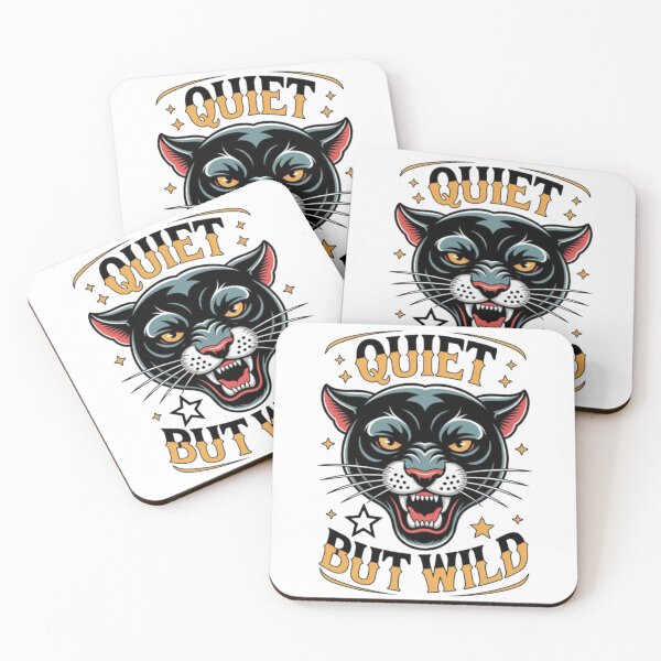 Item preview, Quiet but Wild Bold Contrast Streetwear Typography Design designed and sold by NewUSShop.