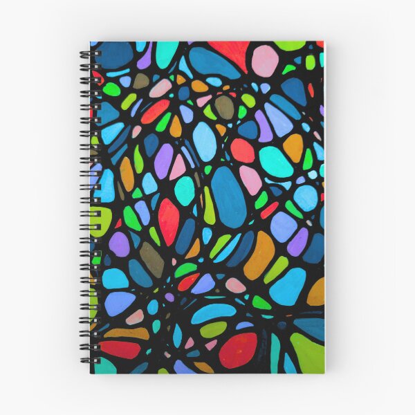Artikelvorschau, Abstrakter Kunstdruck mit Neon-Glasmalerei – Farbenfrohe, moderne Mosaik-Wanddekoration entworfen und verkauft von McKay Edition.