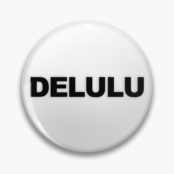 Item preview, DELULU — Black Minimal Bold Type Statement designed and sold by WORDPAUSE.