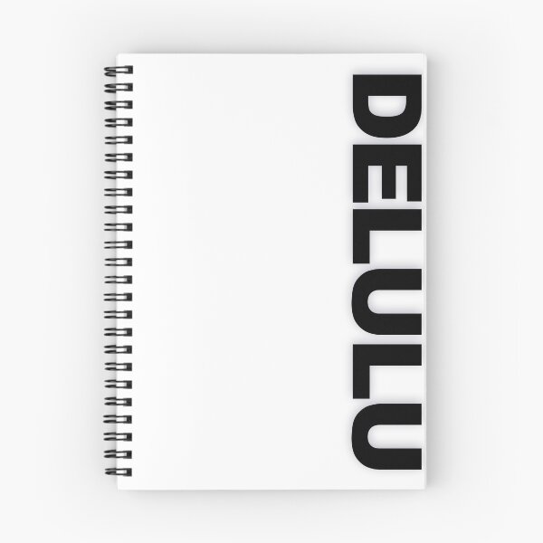 Item preview, DELULU — Black Minimal Bold Type Statement designed and sold by WORDPAUSE.