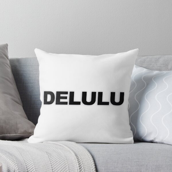 Item preview, DELULU — Black Minimal Bold Type Statement designed and sold by WORDPAUSE.