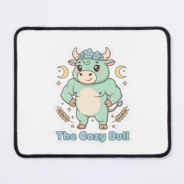 Item preview, Taurus Cute Colorful Zodiac Cartoon T-Shirt – Astrology Art Tee designed and sold by Still Ronin Art .