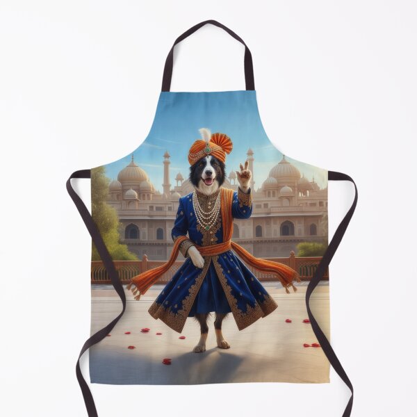 Item preview, Border Collie Maharaja - Royal Bollywood Silk Art designed and sold by Tommy-Ellie.