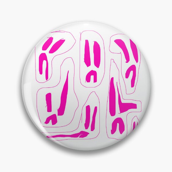 Item preview, Trippy hot pink frowny face emo punk grunge  designed and sold by roselily1111.